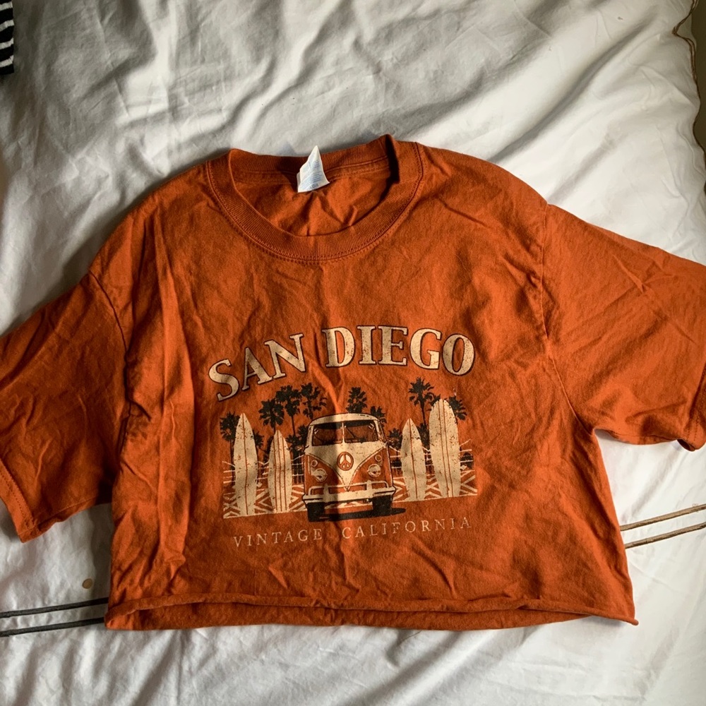 Vintage San Diego cropped t shirt